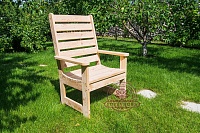 Кресло с высокой спинкой лиственница